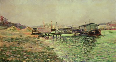 Die Seine am Quai St. Bernard von Paul Signac